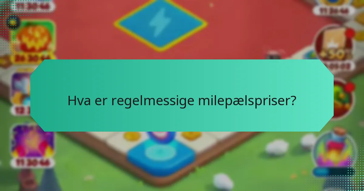 Når er regelmessige milepælspriser tilgjengelige for krav?